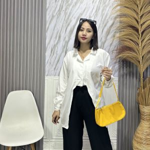 CRS - FELLY BLOUSE LONGSLEEVE SIMPLE OUTFIT / KEMEJA WANITA KEKINIAN -PN