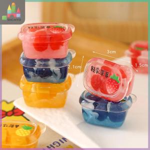 【SHGMYD】 3ชิ้นในบ้านตุ๊กตาพลาสติกซูเปอร์มาร์เก็ตขนาดเล็กการผสมผสานผลไม้แบบจำลองการตกแต่งอาหาร