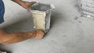 แม่พิมพ์กระถางดอกไม้ซีเมนต์แบบหนาใหม่แบบโฮมเมดสูงหกเหลี่ยมสี่มุมออร์คิดออร์คิดแม่พิมพ์พลาสติกบอนไซ