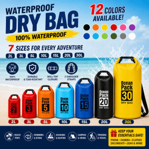 Waterproof Dry Bag 2L 3L 5L 10L Outdoor Dry Sack Ocean Pack Sling Shoulder Backpack Swimming Camping Travel Bag