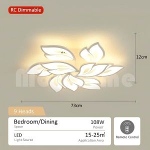 Nordic Chandelier Ceiling Light Tri Color Living Room Lights Dining Lamp Cieling Lights With Remote
