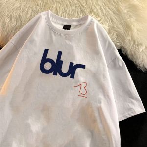 【24-Hour shipping】Korea style Baju Lelaki | Oversize T-shirt 100% kapas | blur top kasual yang bergaya