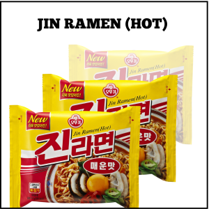 Jin Ramen Korean Noodles Ott0gi Spicy And Mild Flavor Vermicelli  Soup Dry Packet Noodles Authentic Products