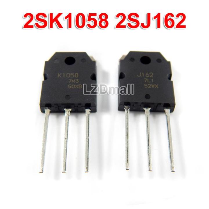 1pair 2SJ162 2SK1058 ( J162 + K1058 ) MOSFET HIFI Audio Amplifier IC ...