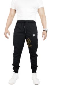 CELANA JOGER LOGO S BORDIR BAHAN SCUBA ELASTIS TEBAL DAN NYAMAN COCOK BUAT OLAHRAGA MAUPUN HARIAN