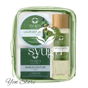 Paket Pouch Syuga Minyak 150ml + Lulur 100gr + Sabun 100gr