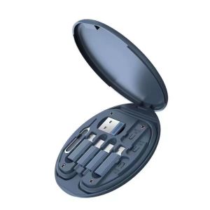 Kabel Data Multi-Fungsi Charger Usb Dengan Pengisian Cepat 60w Dan Kotak Penyimpanan