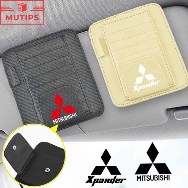 Mitsubishi Car Sun Visor Multifunctional Sunglasses Clip Card Storage