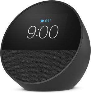 All-new Amazon Echo Spot (2024 release) Smart alarm clock with vibrant sound + Alexa (3 Colors - Black Glacier White Ocean Blue) [Ready to Ship]