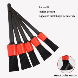 Kuas Cuci Mesin Mobil 5PCS Sikat Detailing Mobil Pembersih Interior Mobil Terbaik