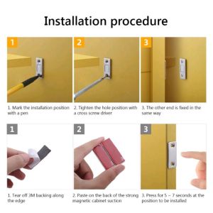 3pcs Magnet Pintu Lemari Magnet Kecil Magnet Pintu Rumah