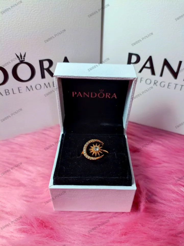 Amazon.com: Pandora Moon and Sun Ring Silver Moon / 8: Clothing, Shoes &  Jewelry