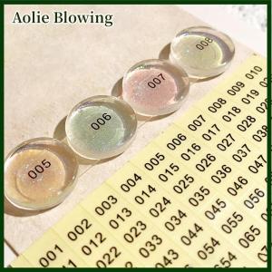 Aolie 1 4sheets Waterproof Laser Number Label Stickers For DIY Craft Self Adhesive Nail Polish Lipstick Color Number Tags Sticker