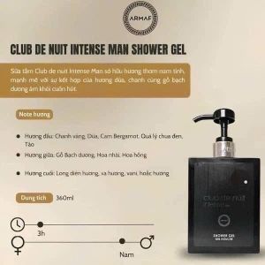 Sữa Tắm Hương Nước Hoa Armaf Club De Nuit 360ml - Made in Dubai