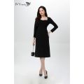 Đầm thun dáng ôm xẻ tà IVY moda MS 42T0123. 