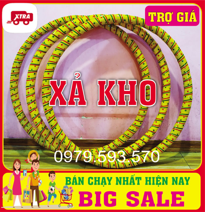 Vòng lắc eo masege bằng mây nặng 1,5 kg giúp giảm eo bụng nhanh