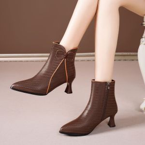 Bot Modis ส้นสูงเกาหลีสำหรับผู้หญิงใหม่2024