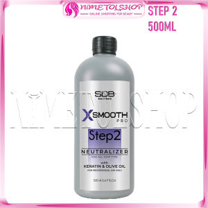 SDB X Smooth Pro SERIES Step 1 & Step 2 500ml Pelurusan Rambut Keratin Rebonding Smoothing Resistant