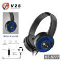 V2S SE5777 Foldable Adjustable Wired Stereo Headphone. 