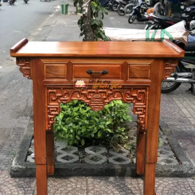 [Trả góp 0%] Bàn cúng - bàn thờ thờ phật gia tiên. bàn cúng 1 tầng gỗ