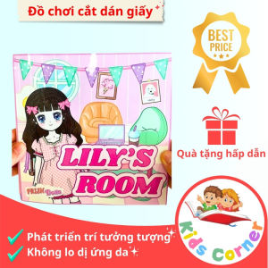 Đồ chơi thủ công bằng giấy búp bê công chúa lyly cho bé gái