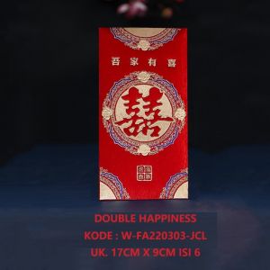 Angpau Wedding Panjang Pernikahan ShuangXi Amplop Merah Angpao Nikah