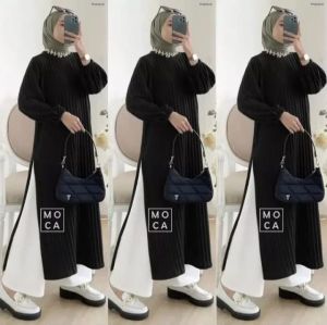 Long Tunik Hornet Knit Premium Wanita Ukuran Jumbo Terbaru 2023