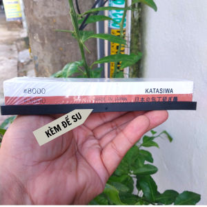 Đá Mài Dao Chuyên Nghiệp Hiệu KATASIWA Nhập Khẩu Từ Nhật Bản Độ Mịn #10.000-Kèm đế su