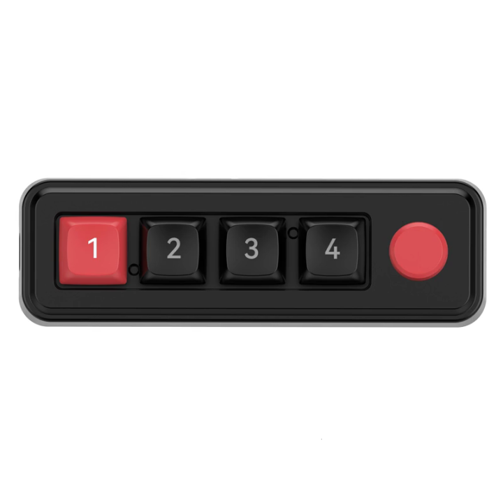 4 Key Mini Keypad Mechanical Gaming Keyboard with Hot Swappable Key and ...