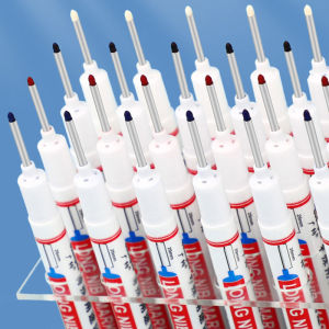 💞【Special price】💖Muya Long Nib Head Markers 20mm Deep Hole For Metal Perforating Pen Waterproof Bathroom Woodworking Decoration Multi-Purpose