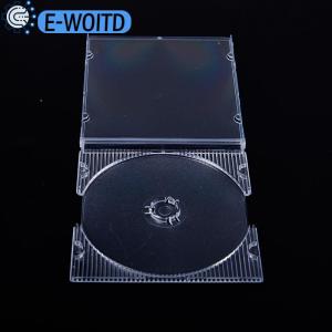E-WOITD  5 10pcs Household Standard Single Disc Storage Boxes DVD Case CD Case Empty Clear Plastic CD Case Disc CD Box