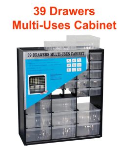 39 Multipurpose Heavy Duty Small Hardware Accessories Storage Drawer/Office Supplies /Jewelry Storage Box Finger Pull Organizing/ Heavy Duty Cabinet/ Kabinet Tahan Lasak