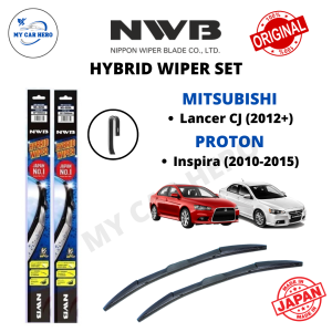 NWB Hybrid U Hook Wiper (Set) for Proton Inspira (2010-2015) / Mitsubishi Lancer CJ (2012+) (24"/17")