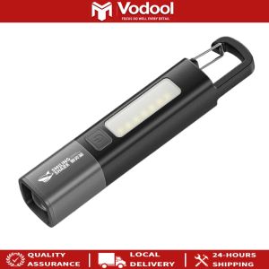Mini Portable LED Torch USB Charging Camping Powerful Flashlight 1200mAh Zoomable Emergency Lantern Power Bank for Power Outages