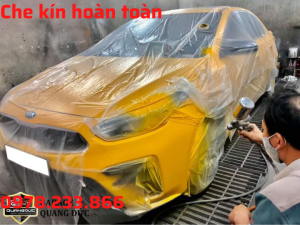 Màng nilon che chắn sơn phủ ô tô sơn nội thất sơn tường có một đầu dán rộng 55cm dài 20m