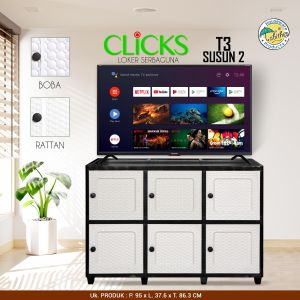 TABITHA Lemari Pakaian Plastik Laci CLICKS 6 pintu 9 pintu MURAH
