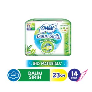 CHARM Pembalut Daun Sirih 14x23cm Wing Bio Material