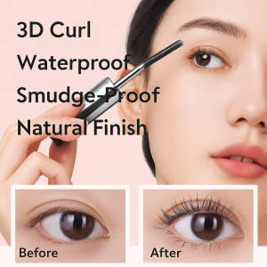 Waterproof Volumizing Mascara Black Lengthening No Flaking Professional Smudge-Proof Makeup  Long-Lasting Wear