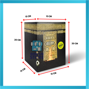 Celengan Kabah Buka Tutup Kunci Premium Ukuran BESAR Bahan Kayu Multyplex | Celengan Jumbo Pakai Kunci Dibawah Bisa Dibuka Tutup Ukuran 15 x 15 x 20 cm | Celengan Besar Sedekah Subuh Bentuk Kabah | Souvenir Pernikahan Oleh oleh Haji Umrah