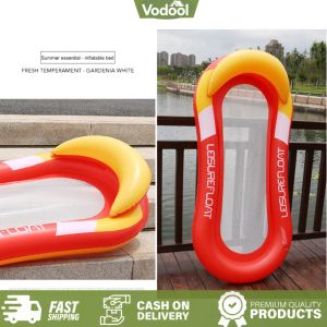 [VSC] PVC Inflatable Floating Row Summer Beach Water Float Bed Sports Air Mattresses Outdoor Sunbath Lounger Water Lounger Chairs Water Party Playing