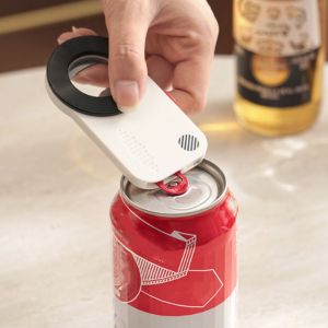 TAMARAH 3 in 1 Record Bottle Opener Lightweight Effort-saving Fridge Portable ic Soda Can Opener Hot Dogs