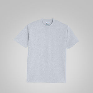 Fruit of the Loom Heavy Premium Tshirts for Men & Women 100% Cotton Mens T-shirts Basic Daily Tops Plain Heather Grey