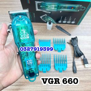 Tông đơ cắt tóc cao cấp VGR 660 - màn hình hiển thị
