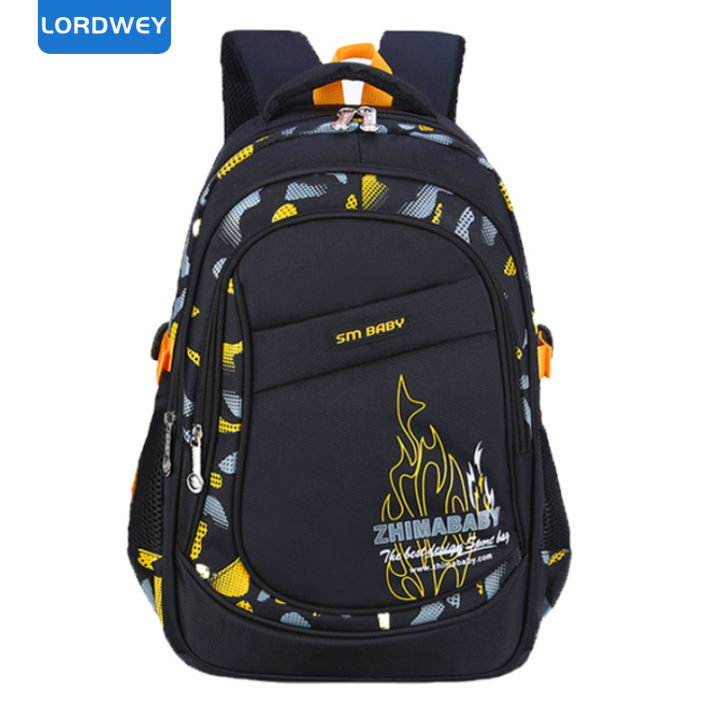 LORDWEY SchoolBag Children Casual Backpacks Nylon Large Size Student