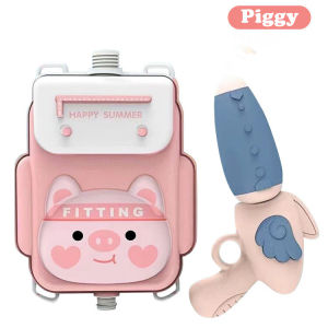 Children’s Cartoon Animal Backpack Water Gun Kids Outdoor Pull Out Water Gun Shooting Toys
