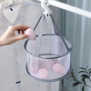 XUNXUAN Home Use Mini Makeup Tools Cleaning Sponge Mesh Pocket Storage Organizer Cosmetic Brushes Dryer Rack Mesh Rack Hanging Basket Drying Net Bag Makeup Puff Holder Beauty Egg Dryer