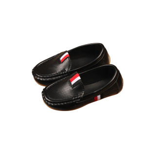 [Free Shipping] ChildrenS Leather Shoes 2026 Spring And Autumn New Style Soft-Soled Slip-On Shoes For Boys And Girls Flat Shoes Baby Shoes