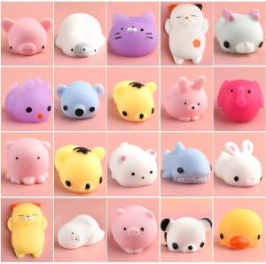 5-20 Pcs Mochi Squishy Kawaii Squishies Toys Mini Supper Cute Animals Stress Relief Toy Gifts for Party Favors for Kids