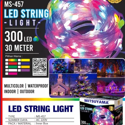 Lampu Led Hias Tumbler 30 Meter 30 Led MS-457 Lampu Hias LED String Light Led Strip Warm White Pink