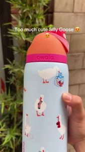 [100% Ori] Owala × Big Goose FreeSip 24oz/32oz 304 Stainless Steel Water Bottle Collaboration Edition Spill-Proof BPA-Free Ready Stock COD